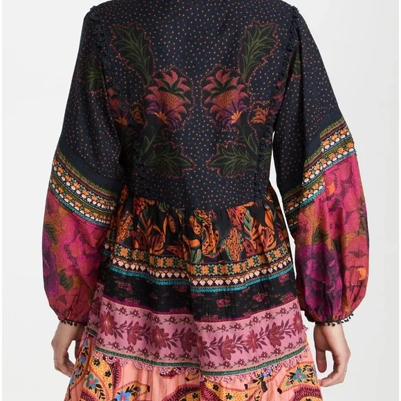 FARM RIO Mixed Patchwork Mini Dress (NWT) - Picture 6 of 14